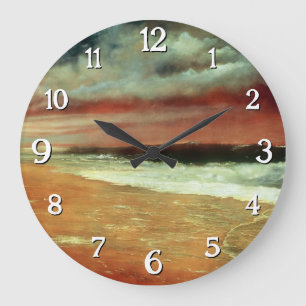 Late Afternoon by the Sea – Joaquín Clausell Large Clock