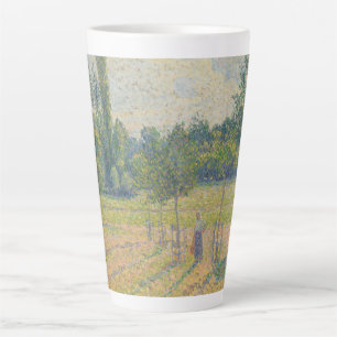 "Late Afternoon in our Meadow" - Camille Pissarro Latte Mug