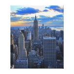 Late afternoon NYC Skyline as sunset approaches Canvas Print