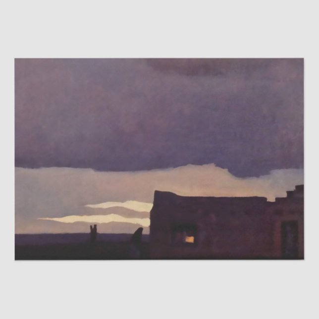 “Late Afternoon” Western Art by Maynard Dixon Tissue Paper (Front)