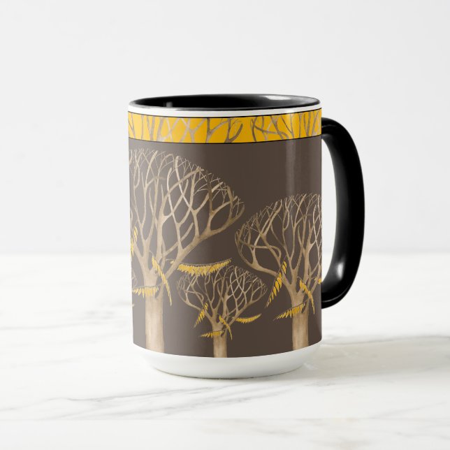 Late Autumn on a 15 oz. Combo Mug (B) (Front Right)