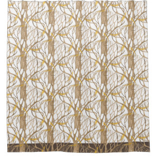 Late Autumn on a Shower Curtain
