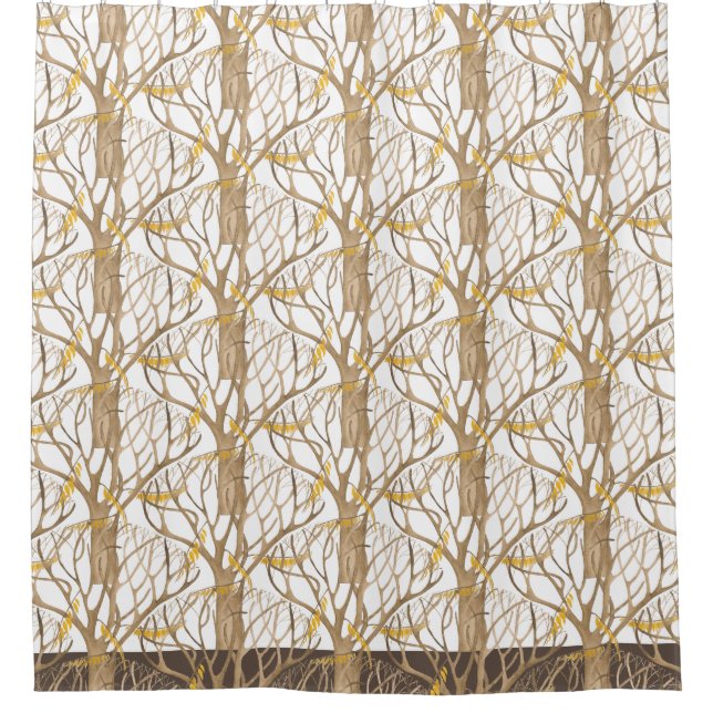 Late Autumn on a Shower Curtain (Front)