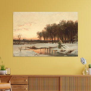 Late Autumn, Saco River Canvas Print