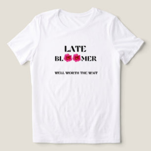 LATE BLOOMER FLORAL PINK WHITE GARDENING WOMEN'S Tri-Blend SHIRT