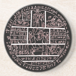 late demotic egyptian amulet coaster