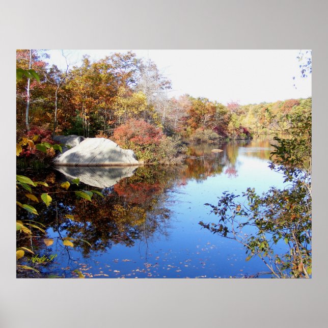 Late Fall in the park Poster (Front)
