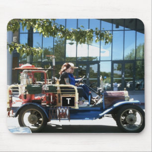 Late for church mouse pad