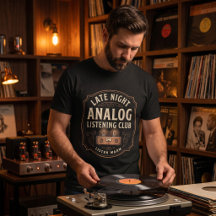 Late Night Analogue Listening Club Tee