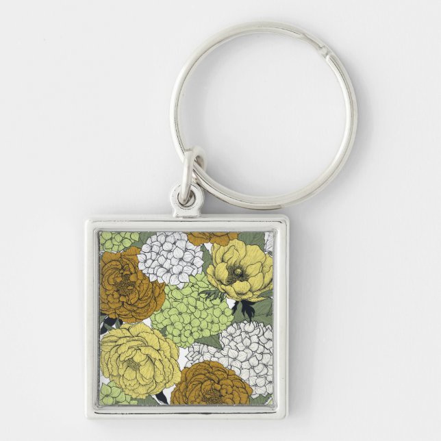 Late spring garden 2 keychain (Front)