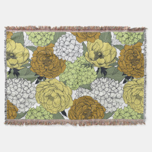 Late spring garden 2 throw blanket