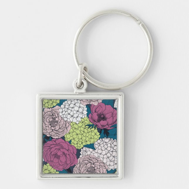 Late spring garden keychain (Front)