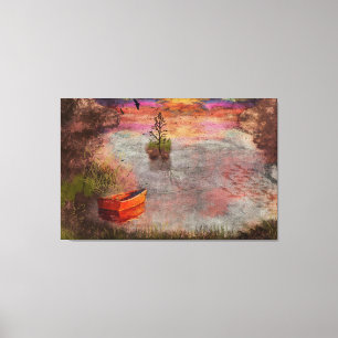 Late Summer Eve in Lambshire Cove Canvas Print