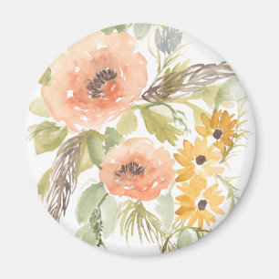 Late Summer Flowers I Magnet