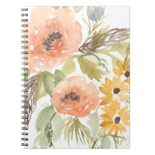 Late Summer Flowers I Notebook