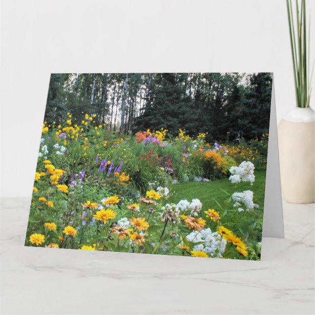 Late Summer Tent Garden Card (Front)