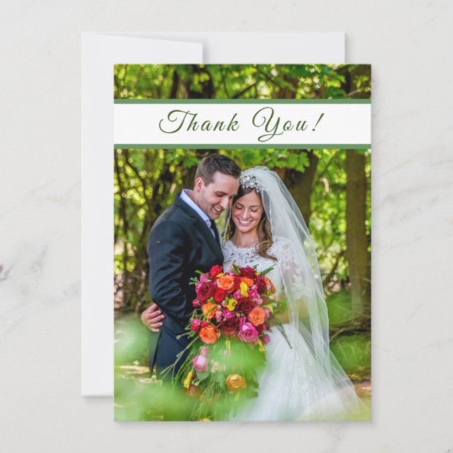 Late Wedding Thank You Card (Front)