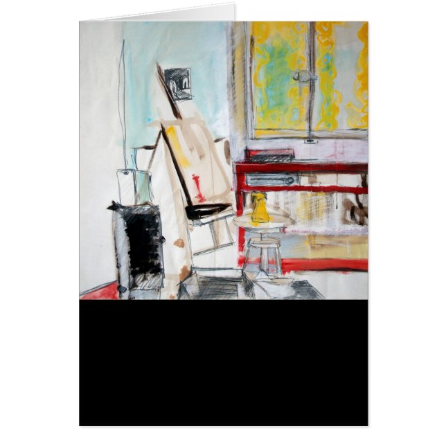 L'Atelier de l'Apprenti Peintre 1982 Card (Front)