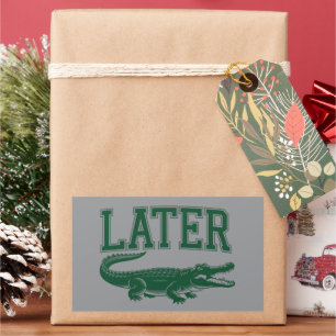 Later Alligator Funny Gator Joke Saying Sticker