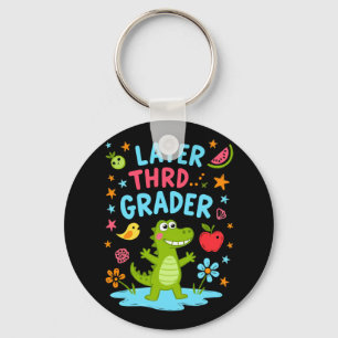 Later Gator Funny Alligator Kids Cute Third Keychain