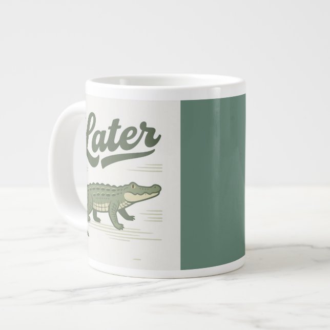 Later Gator: On the Move Large Coffee Mug (Front Left)