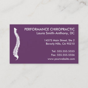 Lateral Spine Chiropractic Business Cards