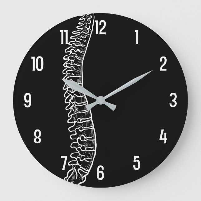 Lateral Spine Chiropractor Acrylic Wall Clock (Front)