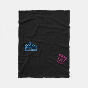 Lates I Thought You Said E And Lattes Funny Fitnes Fleece Blanket