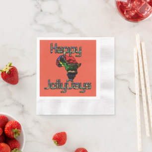 Latest Africa Christmas Special Occasion Custom 3D Napkin