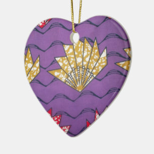 Latest Africa Wavy Traditional Fashion Pattern Art Ceramic Ornament