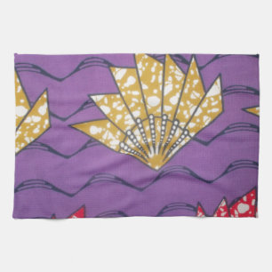 Latest Africa Wavy Traditional Fashion Pattern Art Kitchen Towel