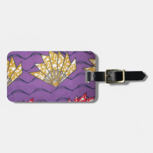 Latest Africa Wavy Traditional Fashion Pattern Art Luggage Tag