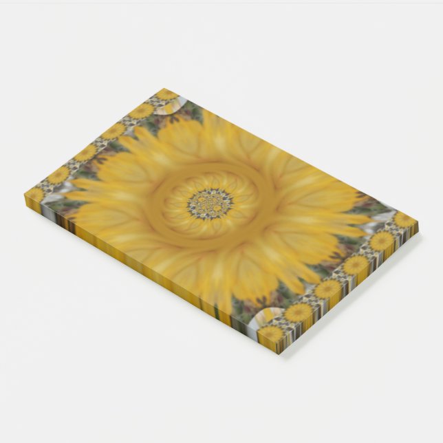 Latest African Traditional Sun Flower Art Print Post-it Notes (Angled)