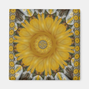 Latest African Traditional Sun Flower Pattern Desi Magnet