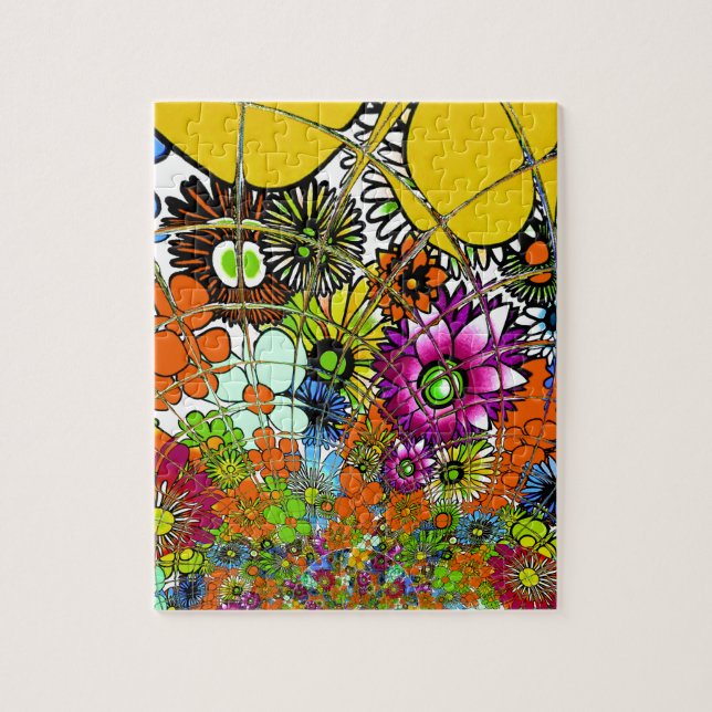 Latest Colorful Amazing Floral Pattern Design Art Jigsaw Puzzle (Vertical)
