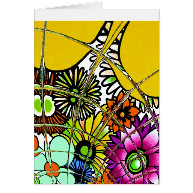 Latest Colourful Amazing Floral Pattern Design Art (Front)