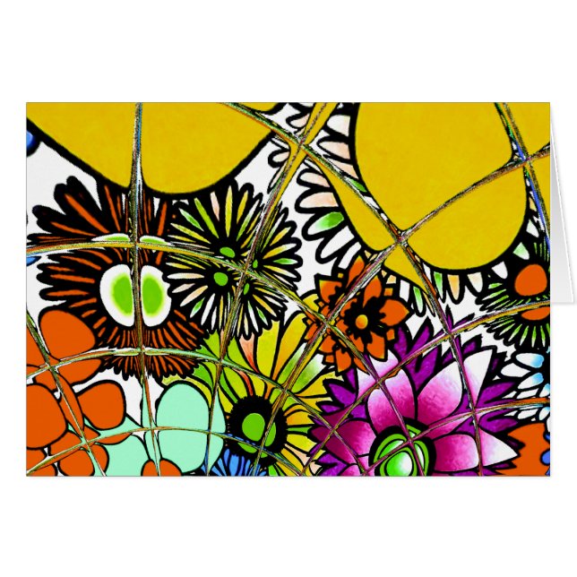 Latest Colourful Amazing Floral Pattern Design Art (Front Horizontal)