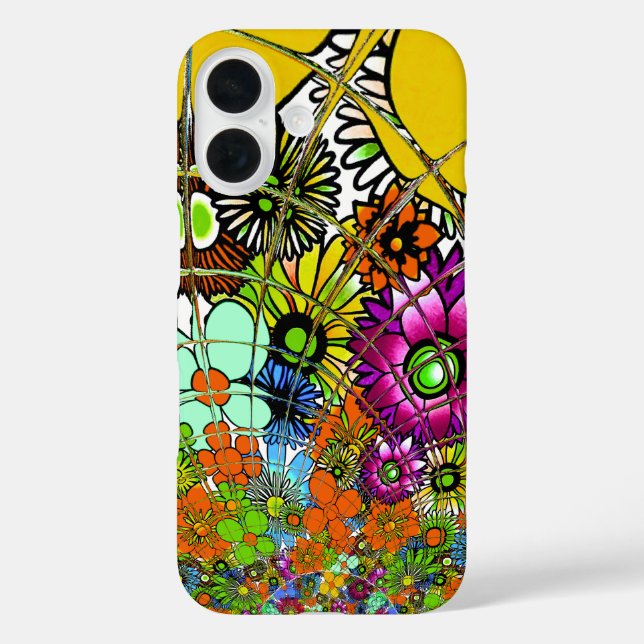 Latest Colourful Amazing Floral Pattern Design Art Case-Mate iPhone Case (Back)