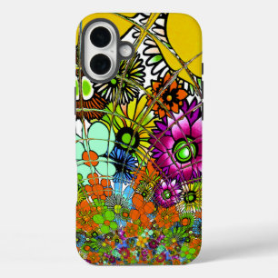 Latest Colourful Amazing Floral Pattern Design Art iPhone 16 Plus Case