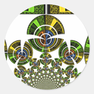 Latest edgy African Maasai Tribal culture pattern  Classic Round Sticker