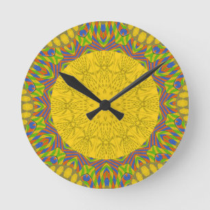 latest fashion trends Seamless Golden Round Clock