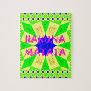 Latest Hakuna Matata Beautiful Amazing Design Colo Jigsaw Puzzle