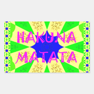 Latest Hakuna Matata Beautiful Amazing Design Colo Sticker