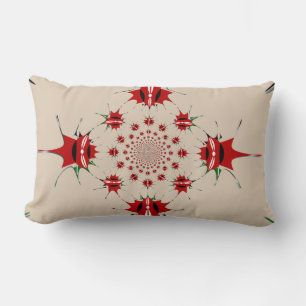 Latest inspired colourful  pattern art design  lumbar pillow