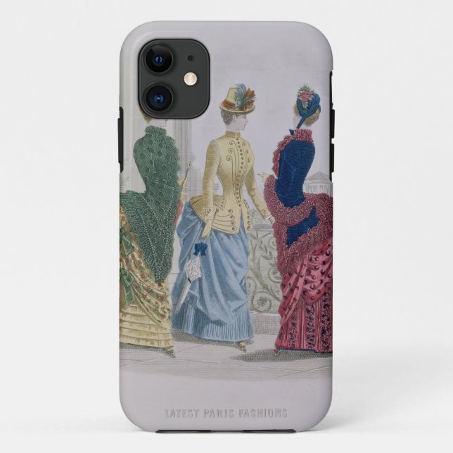 Latest Paris Fashions, three day dresses in a fash Case-Mate iPhone Case (Back)