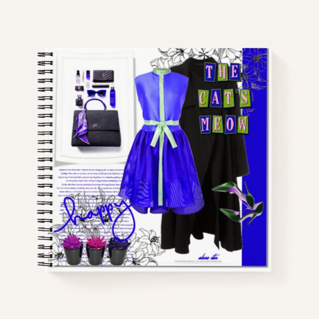 Latest Styles Fashion Set Clothing Art Blank Notebook (Front)