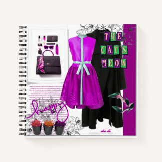 Latest Styles Fashion Set Clothing Art Blank Notebook