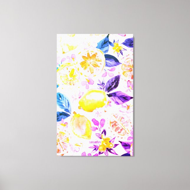 latest stylish lemonade exotic design canvas print (Front)