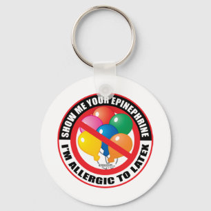 Latex Allergy Keychain