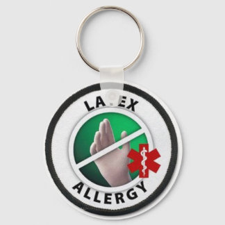 Latex Allergy Keychain